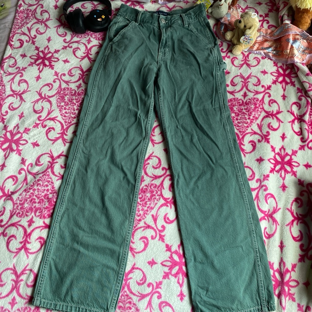 Aeropostale Green Baggy 90s Jeans